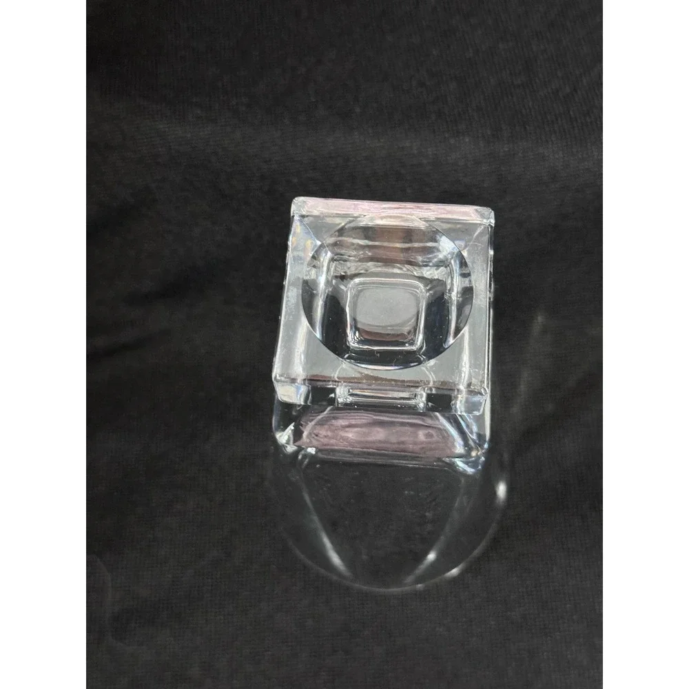 7‎ Fostoria Transition Crystal Highball Tumblers Square Base Set of 7 MCM 5.75